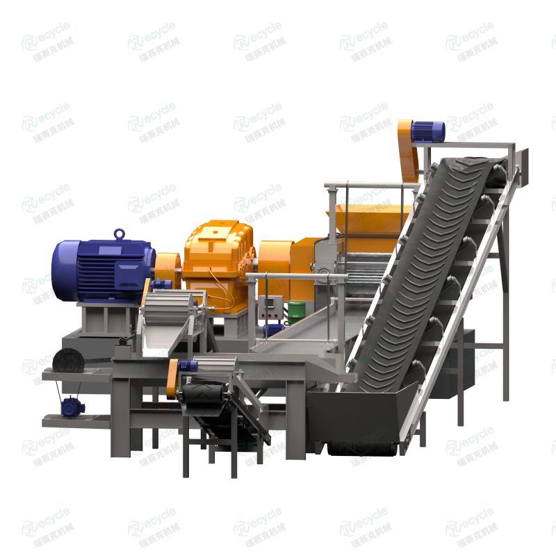 全自動廢舊輪胎膠粉設(shè)備工藝圖